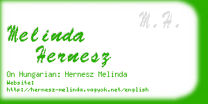 melinda hernesz business card